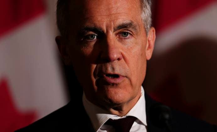 June 6, 2025, Ottawa, On, CANADA: Prime Minister Mark Carney holds a press conference on Parliament Hill in Ottawa on Friday, June 6, 2025. Ottawa CANADA  - ZUMAc35_ 20250606_zaf_c35_076 Copyright: xSeanxKilpatrickx