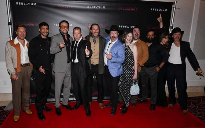 Cottonmouth Los Angeles Premiere 07 June 2025 - West Hollywood, California - Golden Garnick, Eric Nelsen, James Landry Hebert, Randy Wayne, Alexandra Harris, Abbie Cobb, Martin Sensmeier, James Austin Kerr, Brock Harris. Cottonmouth Los Angeles Premiere at The London West Hollywood. Photo Credit: Billy Bennight AdMedia West Hollywood California United States EDITORIAL USE ONLY  Copyright: xx BillyxBennightx admphotostwo935418