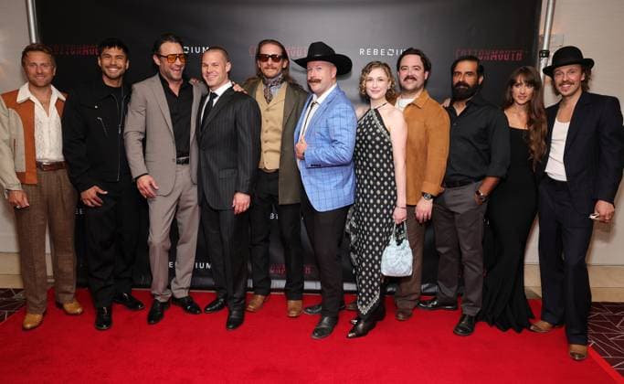 Premiere of Cottonmouth held at the The London West Hollywood Featuring: Golden Garnick, Eric Nelsen, James Landry Hebert, Randy Wayne, Alexandra Harris, Abbie Cobb, Martin Sensmeier, James Austin Kerr, Brock Harris, Guests Where: Los Angeles, California, United States When: 08 Jun 2025 Credit: Faye s Vision Cover Images EDITORIAL USE ONLY. NOT FOR USE BY NEWSPAPERS BASED IN THE UK. Copyright: xx coverimg54828699