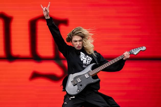 Bilder des Jahres 2025, Entertainment 06 Juni Entertainment Themen der Woche KW23 Entertainment Bilder des Tages Nuerburg GER, Rock am Ring 2025 Tag 3, Festival, 08.06.2025 Daniela Villarreal Velez von The Warning GER, Rock am Ring 2025 Tag 3, Festival, 08.06.2025 *** Nuerburg GER, Rock am Ring 2025 Day 3, Festival, 08 06 2025 Daniela Villarreal Velez from The Warning GER, Rock am Ring 2025 Day 3, Festival, 08 06 2025 Copyright: xEibner-Pressefoto DanielxREINELTx EP_DRT