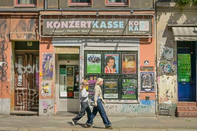 Konzertkasse KoKa 36, Oranienstraße, Kreuzberg, Bezirk Friedrichshain-Kreuzberg, Berlin, Deutschland