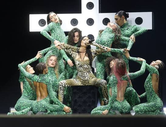 Bilder des Jahres 2025, Entertainment 06 Juni Entertainment Themen der Woche KW23 Entertainment Bilder des Tages Milan, Italy, it: Elodie in concert at the San Siro stadium in Milan Milan it  - ZUMAp169 20250608_zea_p169_707 Copyright: xClaudioxVeneronix