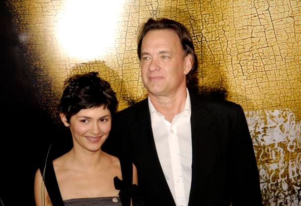 59th International Cannes Film Festival AUDREY TAUTOU & TOM HANKS The Da Vinci Code , 59th International Cannes Film Festival, Cannes, France, May 16th 2006. half length Ref: KRA Persun Cannes France Copyright: xPersun CapitalxPicturesx
