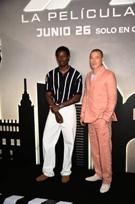 F1: The Movie Photocall Damson Idris and Brad Pitt attend Photocall for F1: The Movie at Sofitel Hotel. on June 9, 2025 in Mexico City, Mexico. (Photo by Carlos Tischler Eyepix Group) Copyright: xCarlosxTischler xEyepixxGroupx CT_09062025_124305