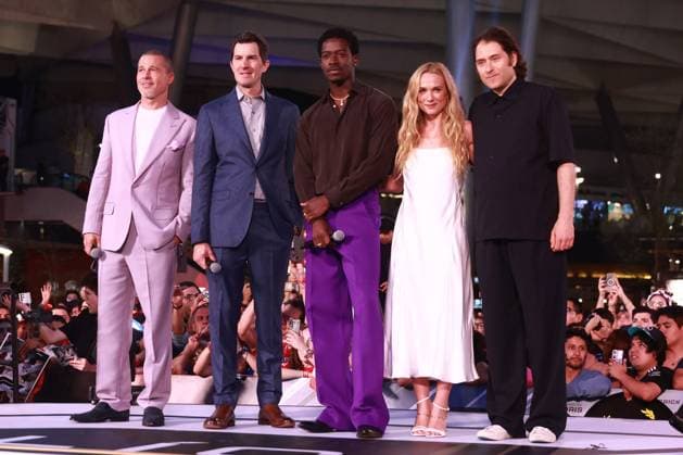 Photocall for the F1: The movie in Mexico City MEXICO CITY, MEXICO - JUNE 09: Brad Pitt, Joseph Kosinski, Damson Idris, Kerry Condon and Jeremy Kleiner attend the photocall for the F1: The movie at Toreo Parque Central, in Mexico City, Mexico on June 09, 2025. The photocall with the cast of F1: The movie was held as part of the global promotional tour ahead of its release date. Daniel Cardenas Anadolu Mexico City Mexico. Editorial use only. Please get in touch for any other usage.  Copyright: x2025xAnadoluxDanielxCardenasx