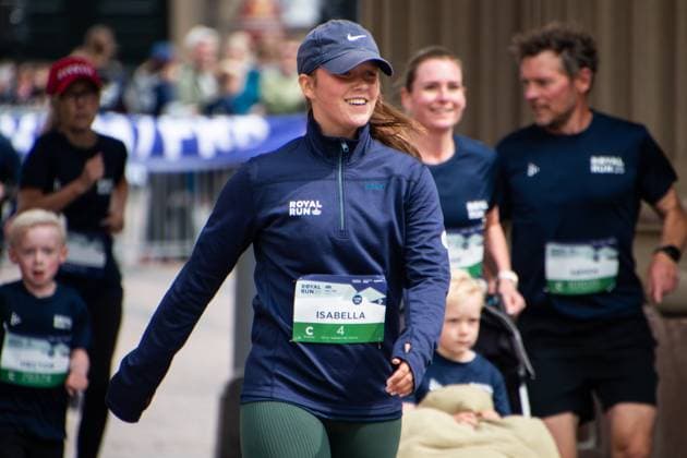 Princess Isabella crosses the finishing line after One mile run of during Royal Run in Copenhagen. It is being marketed as the world s largest royal amateur sporting event with 97,500 registered runners. Copenhagen Denmark Copyright: xKristianxTuxenxLadegaardxBergx 1062897751st