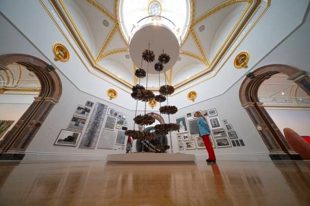 Entertainment Themen der Woche KW24 Royal Academy Summer Exhibition 2025 preview at Burlington House in London, UK on 10th June, 2025 (Editorial press use ONLY) Royal Academy of Arts, Burlington House, London, UK. 10th June, 2025. Held every year since 1769, the 2025 RA Summer Exhibition returns from 17 June-17 August. Contemporary works on display include prints, paintings, films, photography, sculpture, and architectural works by household names and emerging talent. Image: The Wohl Central Hall with Alice Chandler˜s Body Shop occupying the central space, ostritch feathers installation inspired by a visit to a luxury car factory., Credit:MALCOLM PARK Avalon  Copyright: xMALCOLMxPARKx xAvalonx 1009269459