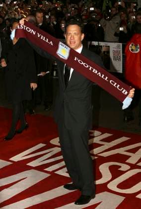 Charlie Wilson s War - UK film premiere TOM HANKS Charlie Wilson s War - UK film premiere, Empire Leicester Square, London, England. January 9th, 2008 full length black suit maroon burgundy aston villa football club scarf CAP JOZ George Jozwiak London Great Britain Copyright: xGeorgexJozwiak CapitalxPicturesx