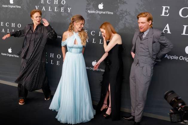 Echo Valley European Premiere at the BFI Southbank in London - 10 Jun 2025 Fiona Shaw, Sydney Sweeney, Julianne Moore and Domhnall Gleeson attend the Echo Valley European Premiere at the BFI Southbank in Waterloo, London. London United Kingdom Copyright: xCatxMorleyx xSOPAxImagesx Cat Morley_Echo Valley European Premiere_Fiona Shaw, Sydney Sweeney, Julianne Moore and Domhnall
