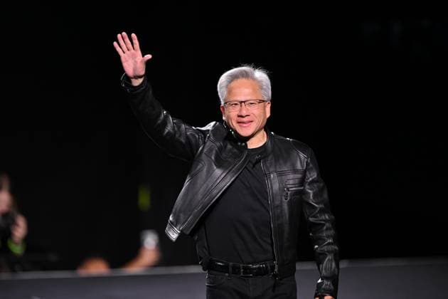 The 2025 VivaTech Conference in France PARIS, FRANCE - JUNE 11: Jensen Huang, co-founder and chief executive officer of Nvidia makes a speech during the Nvidia GTC at the 2025 VivaTech conference in Paris, France, on June 11, 2025. Mustafa Yalcin Anadolu Paris France. Editorial use only. Please get in touch for any other usage.  Copyright: x2025xAnadoluxMustafaxYalcinx