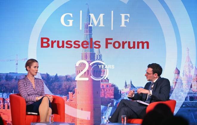 News Themen der Woche KW24 EU High Representative for Foreign Affairs and Security Policy Kaja Kallas BRUSSELS, BELGIUM - JUNE 11: EU High Representative for Foreign Affairs and Security Policy Kaja Kallas attends German Marshall Fund (GMF) Brussels Forum in Brussels, Belgium on June 11, 2025. Dursun Aydemir Anadolu Brussels Belgium. Editorial use only. Please get in touch for any other usage.  Copyright: x2025xAnadoluxDursunxAydemirx