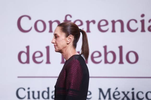 Mexican President Claudia Sheinbaum holds a press conference MEXICO CITY, MEXICO - JUNE 11: Mexican President Claudia Sheinbaum attends her daily press conference at the National Palace, in Mexico City, Mexico on June 11, 2025. Mexican President Claudia Sheinbaum denied Kristi Noem’s allegation that she encouraged violent protests in Los Angeles. Daniel Cardenas Anadolu Mexico City Mexico. Editorial use only. Please get in touch for any other usage.  Copyright: x2025xAnadoluxDanielxCardenasx