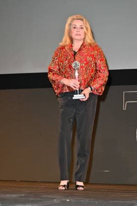 Taormina, 71st Taormina Film Festival 2025 - Day 2, Awards Ceremony. In the photo: Catherine Deneuve  Copyright: xManuelexMangiarottix xipa-agency.netx xMangiarottix xD avanzox IPA_Agency_IPA58941932