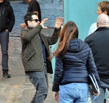 Filming in Edinburgh of Ghostwriter 10.06.2025. Filming in Edinburgh of Ghostwriter. .J J Abrams director  Copyright: xLesxGallagherx NINTCHDBPICT001001995143