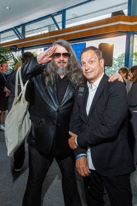 Award - The Power List - Germany s Top 50 Jonathan Meese und Dieter Nuhr bei The Power List - Germany s Top 50 im Restaurant Sphere im Fernsehturm am 05.06.2025 in Berlin Copyright: xEventpressxKochanx