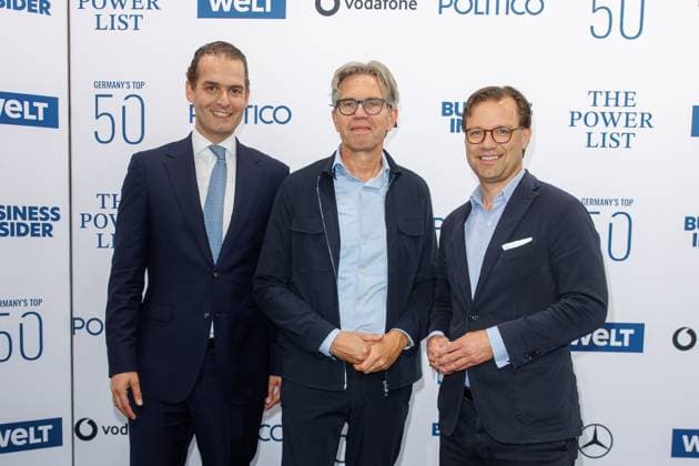 Award - The Power List - Germany s Top 50 Claudius Senst, Marcel de Groot und Michael Jungwirth bei The Power List - Germany s Top 50 im Restaurant Sphere im Fernsehturm am 05.06.2025 in Berlin Copyright: xEventpressxKochanx