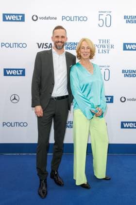 Award - The Power List - Germany s Top 50 Florian Hager und Katrin Eigendorf bei The Power List - Germany s Top 50 im Restaurant Sphere im Fernsehturm am 05.06.2025 in Berlin Copyright: xEventpressxKochanx