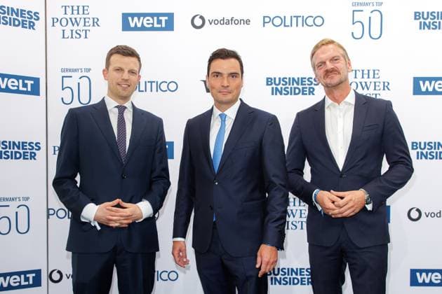 Award - The Power List - Germany s Top 50 Moritz Seyffart, Jan Philipp Burgard und Gordon Repinski bei The Power List - Germany s Top 50 im Restaurant Sphere im Fernsehturm am 05.06.2025 in Berlin Copyright: xEventpressxKochanx