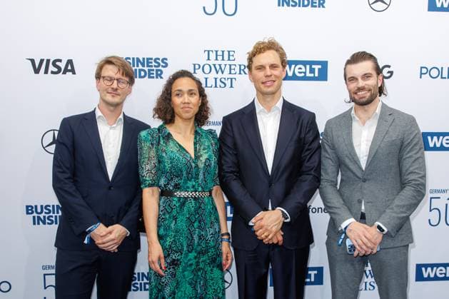 Award - The Power List - Germany s Top 50 Nicole Büttner, Erik Podzuweit und Dominik Krzysztofek bei The Power List - Germany s Top 50 im Restaurant Sphere im Fernsehturm am 05.06.2025 in Berlin Copyright: xEventpressxKochanx