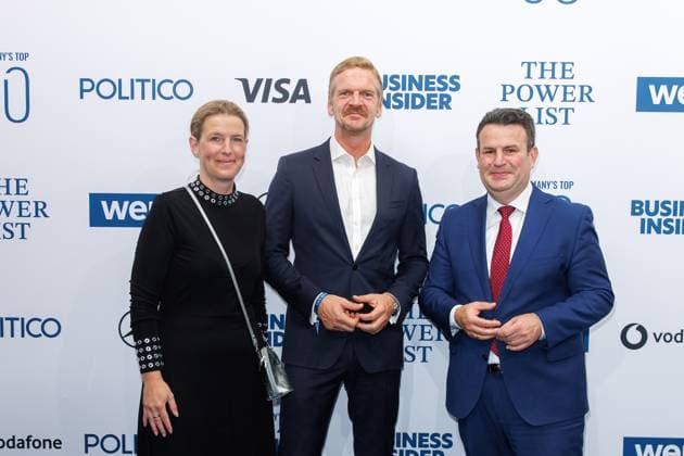 Award - The Power List - Germany s Top 50 Franziska Pommer, Gordon Repinski und Hubertus Heil bei The Power List - Germany s Top 50 im Restaurant Sphere im Fernsehturm am 05.06.2025 in Berlin Copyright: xEventpressxKochanx