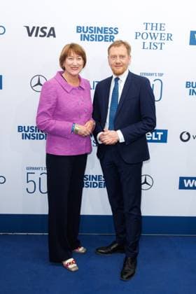 Award - The Power List - Germany s Top 50 Hildegard Müller und Michael Kretschmer bei The Power List - Germany s Top 50 im Restaurant Sphere im Fernsehturm am 05.06.2025 in Berlin Copyright: xEventpressxKochanx