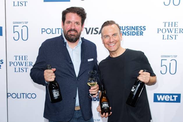Award - The Power List - Germany s Top 50 Markus Schneider und Tim Raue bei The Power List - Germany s Top 50 im Restaurant Sphere im Fernsehturm am 05.06.2025 in Berlin Copyright: xEventpressxKochanx