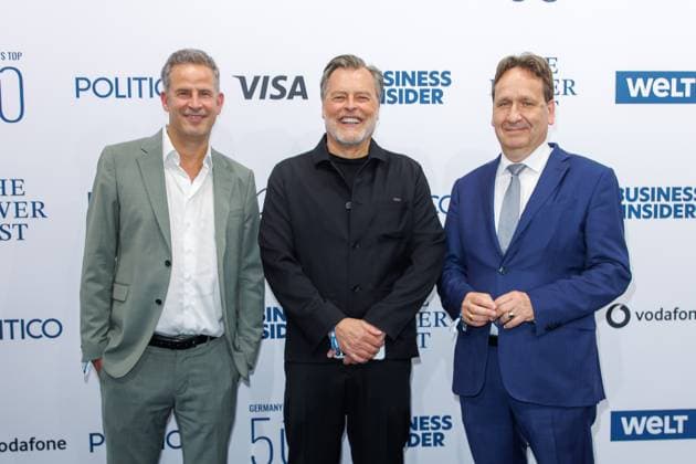 Award - The Power List - Germany s Top 50 Knut Döring, Martin Daut und Karsten Dreinhöfer bei The Power List - Germany s Top 50 im Restaurant Sphere im Fernsehturm am 05.06.2025 in Berlin Copyright: xEventpressxKochanx