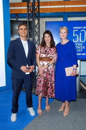 Award - The Power List - Germany s Top 50 Constantin Schreiber, Iris Berben und Manuela Schwesig bei The Power List - Germany s Top 50 im Restaurant Sphere im Fernsehturm am 05.06.2025 in Berlin Copyright: xEventpressxKochanx