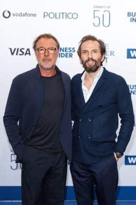 Award - The Power List - Germany s Top 50 Sebastian Koch und Quirin Berg bei The Power List - Germany s Top 50 im Restaurant Sphere im Fernsehturm am 05.06.2025 in Berlin Copyright: xEventpressxKochanx
