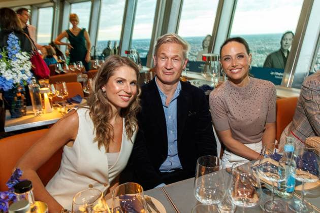 Award - The Power List - Germany s Top 50 Fanny Fee Werther, Ulf Poschardt und Franca Lehfeldt bei The Power List - Germany s Top 50 im Restaurant Sphere im Fernsehturm am 05.06.2025 in Berlin Copyright: xEventpressxKochanx