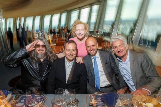 Award - The Power List - Germany s Top 50 Jonathan Meese, Dieter Nuhr, Sunnyi Melles (Judith-Viktoria Prinzessin zu Sayn-Wittgenstein-Sayn), Christian Bruch und Dominic Raacke bei The Power List - Germany s Top 50 im Restaurant Sphere im Fernsehturm am 05.06.2025 in Berlin Copyright: xEventpressxKochanx