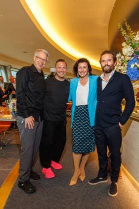 Award - The Power List - Germany s Top 50 Frank Thelen, Tim Raue, Dorothee Bär und Quirin Berg bei The Power List - Germany s Top 50 im Restaurant Sphere im Fernsehturm am 05.06.2025 in Berlin Copyright: xEventpressxKochanx