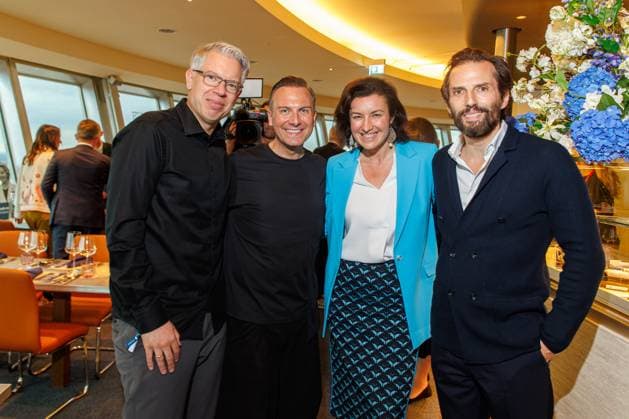 Award - The Power List - Germany s Top 50 Frank Thelen, Tim Raue, Dorothee Bär und Quirin Berg bei The Power List - Germany s Top 50 im Restaurant Sphere im Fernsehturm am 05.06.2025 in Berlin Copyright: xEventpressxKochanx