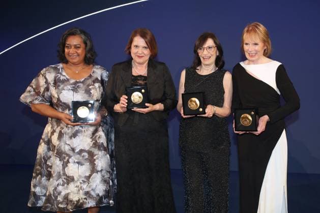 Presentation of the LOréal UNESCO International Award for Women in Science at UNESCO, Paris Winner for Africa and the Arab States Professor Priscilla Baker, Analytical Chemistry Winner for Europe Professor Claudia Felser, Condensed Matter Physics Winner for Latin America and the Caribbean Professor Maria Teresa Dova, Particle and Field Physics and Laureate for North America Professor Barbara Finlayson Pitts, Environmental Sciences International LOréal UNESCO for Women in Science Awards Ceremony at UNESCO in Paris, France on June 12, 2025 Bertrand Rindoff Bestimage Ceremony of the LOréal UNESCO for Women in Science Awards Ceremony at UNESCO in Paris, France on June 12, 2025 Paris France  Copyright: xBERTRANDxRINDOFFxPETROFFx xBESTIMAGExBERTRANDxRINDOFFxPETROFFx xBESTIMAGEx