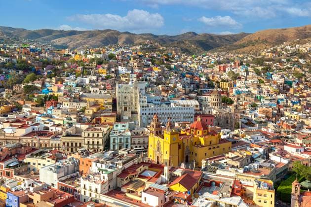 Guanajuato panoramic view from a scenic city lookout Guanajuato panoramic view from a scenic city lookout. Model Released GentleGiantProductions_ID27233_782902_027 Copyright: xx RECORD DATE NOT STATED