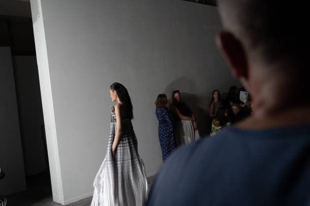 June 13, 2025, London, England, United Kingdom: The BA Fashion students from the University of Westminster are presenting their annual graduate show this evening in London. The event opens at 18:30 at Ambika P3, featuring runway presentations that highlight the final-term collections crafted by undergraduates in their final year. Attendees can expect a diverse display of menswear and womenswear, textile innovation, tailoring and experimental design, reflecting each studentÃ¢â‚¬â ¢s creative identity and technical proficiency. The show aims to mark the culmination of years of academic and practical training, offering observers insight into the next generation of designers entering the industry. London United Kingdom - ZUMAp242 20250613_zip_p242_001 Copyright: xJoaoxDanielxPereirax