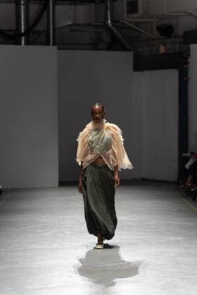 June 13, 2025, London, England, United Kingdom: The BA Fashion students from the University of Westminster are presenting their annual graduate show this evening in London. The event opens at 18:30 at Ambika P3, featuring runway presentations that highlight the final-term collections crafted by undergraduates in their final year. Attendees can expect a diverse display of menswear and womenswear, textile innovation, tailoring and experimental design, reflecting each studentÃ¢â‚¬â ¢s creative identity and technical proficiency. The show aims to mark the culmination of years of academic and practical training, offering observers insight into the next generation of designers entering the industry. London United Kingdom - ZUMAp242 20250613_zip_p242_007 Copyright: xJoaoxDanielxPereirax