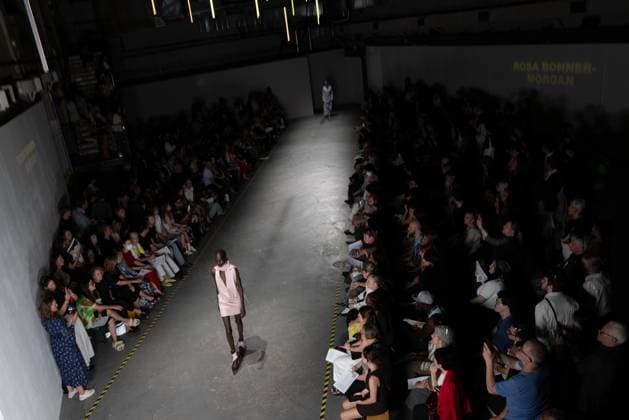 June 13, 2025, London, England, United Kingdom: The BA Fashion students from the University of Westminster are presenting their annual graduate show this evening in London. The event opens at 18:30 at Ambika P3, featuring runway presentations that highlight the final-term collections crafted by undergraduates in their final year. Attendees can expect a diverse display of menswear and womenswear, textile innovation, tailoring and experimental design, reflecting each studentÃ¢â‚¬â ¢s creative identity and technical proficiency. The show aims to mark the culmination of years of academic and practical training, offering observers insight into the next generation of designers entering the industry. London United Kingdom - ZUMAp242 20250613_zip_p242_038 Copyright: xJoaoxDanielxPereirax