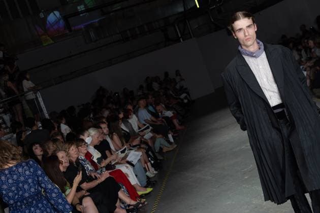 June 13, 2025, London, England, United Kingdom: The BA Fashion students from the University of Westminster are presenting their annual graduate show this evening in London. The event opens at 18:30 at Ambika P3, featuring runway presentations that highlight the final-term collections crafted by undergraduates in their final year. Attendees can expect a diverse display of menswear and womenswear, textile innovation, tailoring and experimental design, reflecting each studentÃ¢â‚¬â ¢s creative identity and technical proficiency. The show aims to mark the culmination of years of academic and practical training, offering observers insight into the next generation of designers entering the industry. London United Kingdom - ZUMAp242 20250613_zip_p242_050 Copyright: xJoaoxDanielxPereirax