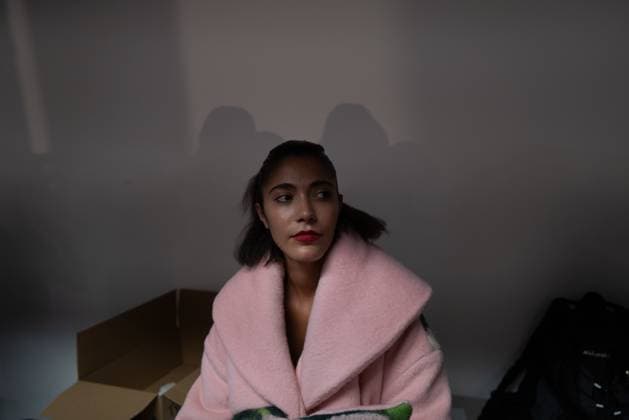 June 13, 2025, London, England, United Kingdom: The BA Fashion students from the University of Westminster are presenting their annual graduate show this evening in London. The event opens at 18:30 at Ambika P3, featuring runway presentations that highlight the final-term collections crafted by undergraduates in their final year. Attendees can expect a diverse display of menswear and womenswear, textile innovation, tailoring and experimental design, reflecting each studentÃ¢â‚¬â ¢s creative identity and technical proficiency. The show aims to mark the culmination of years of academic and practical training, offering observers insight into the next generation of designers entering the industry. London United Kingdom - ZUMAp242 20250613_zip_p242_057 Copyright: xJoaoxDanielxPereirax
