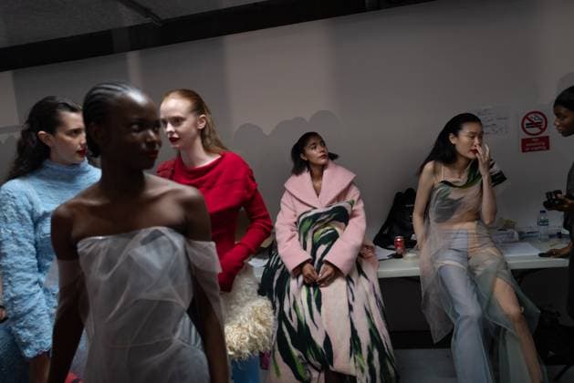 June 13, 2025, London, England, United Kingdom: The BA Fashion students from the University of Westminster are presenting their annual graduate show this evening in London. The event opens at 18:30 at Ambika P3, featuring runway presentations that highlight the final-term collections crafted by undergraduates in their final year. Attendees can expect a diverse display of menswear and womenswear, textile innovation, tailoring and experimental design, reflecting each studentÃ¢â‚¬â ¢s creative identity and technical proficiency. The show aims to mark the culmination of years of academic and practical training, offering observers insight into the next generation of designers entering the industry. London United Kingdom - ZUMAp242 20250613_zip_p242_061 Copyright: xJoaoxDanielxPereirax