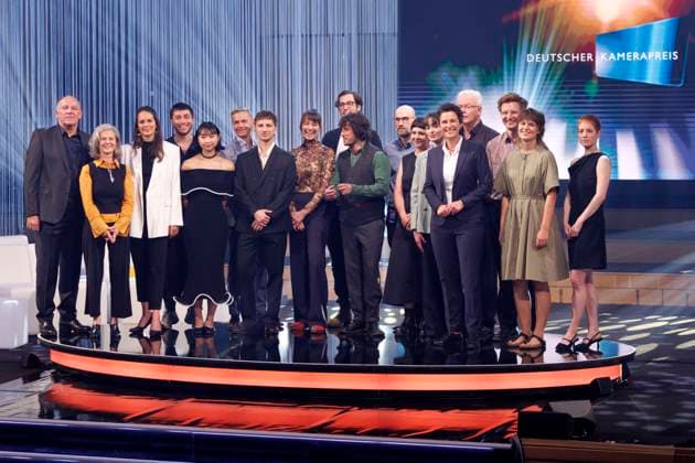 Preisträger und Laudatoren posieren zum Gruppenbild beim Deutschen Kamerapreis 2025 im WDR Funkhaus. Köln, 13.06.2025 NRW Deutschland Copyright: xChristophxHardtx