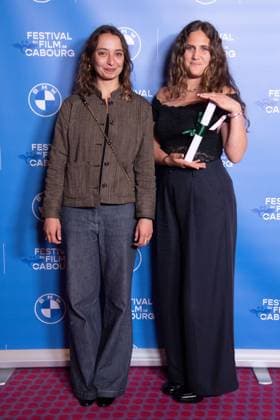 Cabourg XXX Photocall Sarah Henochsberg and producer Jeanne Breteau are awarded the Student Jury Prize and Short Film Prize during the 39th Cabourg Film Festival in Cabourg, France on June 13, 2025. Photo by Aurore Marechal ABACAPRESS.COM Cabourg France  Copyright: xMarechalxAurore ABACAx