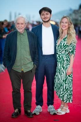 Cabourg Award Ceremony Red Carpet Jackie Berroyer, Remi Bardini and guest attending the awards ceremony red carpet as part of the 39th Cabourg Film Festival in Cabourg, France on June 13, 2025. Photo by Aurore Marechal ABACAPRESS.COM Cabourg France  Copyright: xMarechalxAurore ABACAx