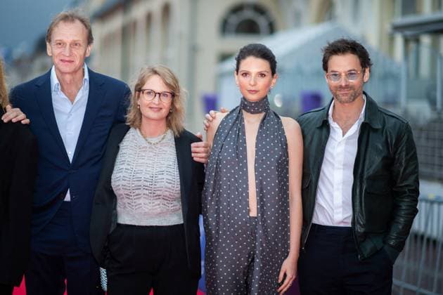 Cabourg Award Ceremony Red Carpet Nicolas Altmayer, Anna Novion, Josephine Japy and Clement Ducol attending the awards ceremony red carpet as part of the 39th Cabourg Film Festival in Cabourg, France on June 13, 2025. Photo by Aurore Marechal ABACAPRESS.COM Cabourg France  Copyright: xMarechalxAurore ABACAx
