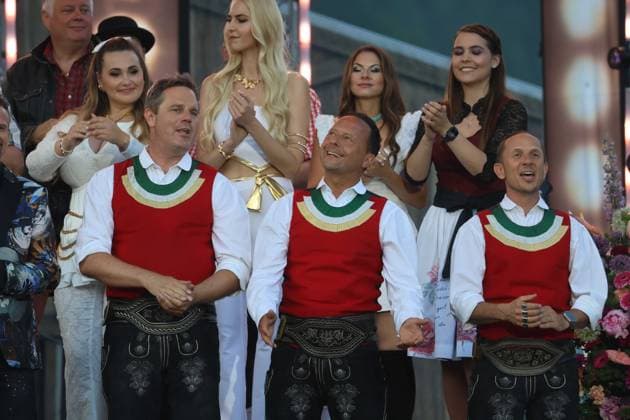 13.06.2025, Bad Kleinkirchheim, AUT, Unterwegs in Kärnten, Wenn die Musi Spielt, Pressekonferenz, Bild die Juzis,