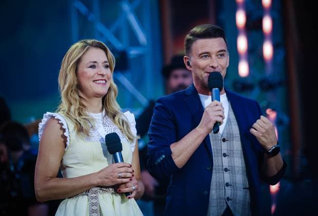 13.06.2025, Bad Kleinkirchheim, AUT, Unterwegs in Kärnten, Wenn die Musi Spielt, Pressekonferenz, Bild Stefanie Hertel, Marco Ventre,