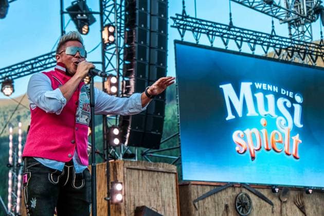13.06.2025, Bad Kleinkirchheim, AUT, Unterwegs in Kärnten, Wenn die Musi Spielt, Pressekonferenz, Bild Matty Valentino,