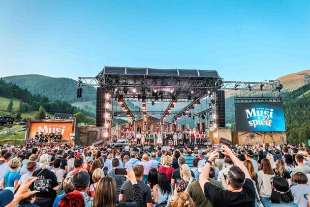 13.06.2025, Bad Kleinkirchheim, AUT, Unterwegs in Kärnten, Wenn die Musi Spielt, Pressekonferenz, Bild Übersicht, Musi,