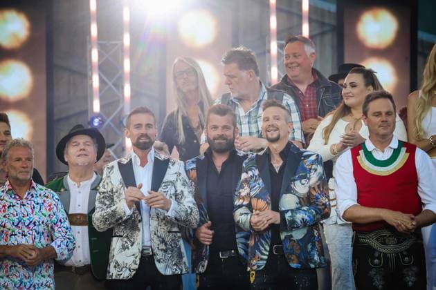 13.06.2025, Bad Kleinkirchheim, AUT, Unterwegs in Kärnten, Wenn die Musi Spielt, Pressekonferenz, Bild Die Grubertaler,